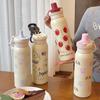 Thermos Cup Female Straw Cup Portable Accompanying Sports Kettle High Value Car Cup