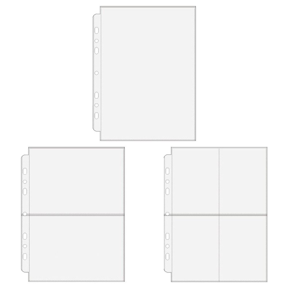 

10 шт. Прозора підшивка для фотокарток формату A5 Kpop PP для карток із штампами для зберігання ювелірних виробів Канцтовари Type C