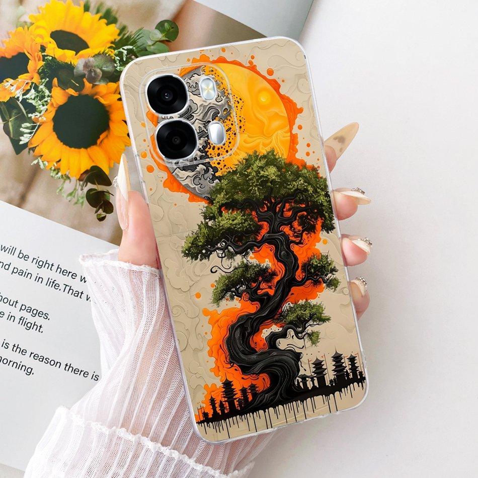 For OPPO A6s CPH2789 Cool Dragon Tiger Pattern Phone Case For Oppo A6S 5G Soft Silicone TPU Cases