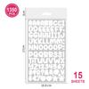 0.5-inch Cartoon Letter Sticker Set 15 Pieces 1350 Pieces Handbook Material Decoration Guka Letter Sticker