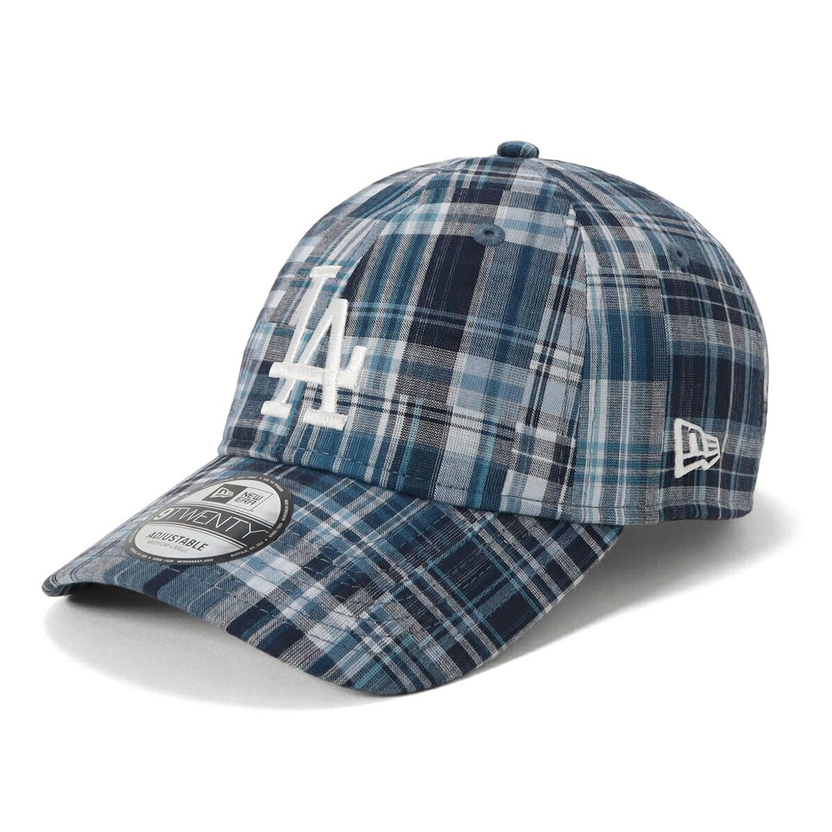 

New Era 9TWENTY MLB Patchwork LA Madras Check Size 920 PATCHWORK LOSDOD NER36C5841 Cap, M/L, BLU, 14388768,