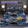 1PC Coraline Pattern Bedding Quilt Set Quilt Cover Pillowcase Home Decoration Birthday Gift (1 * Duvet Cover + 2 * Pillowcase, Without Core)