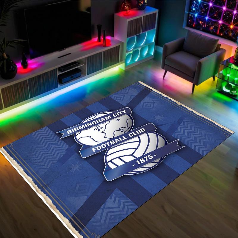 Birmingham City Design Crystal Velvet Carpet Cozy Non?Slip Printed Rug For Bedroom Living Room Entrance