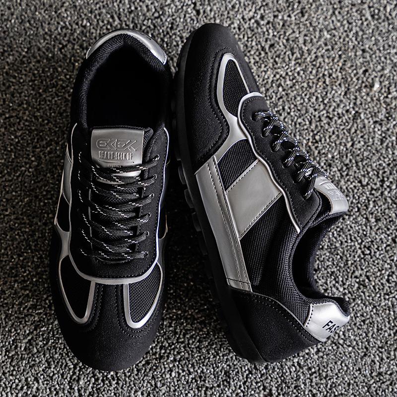 Men'S Running Shoes Retro Breathable Mesh Sports Shoes For Men Outdoor Non Slip Jogging Walking Shoes Black Tennis Footwear