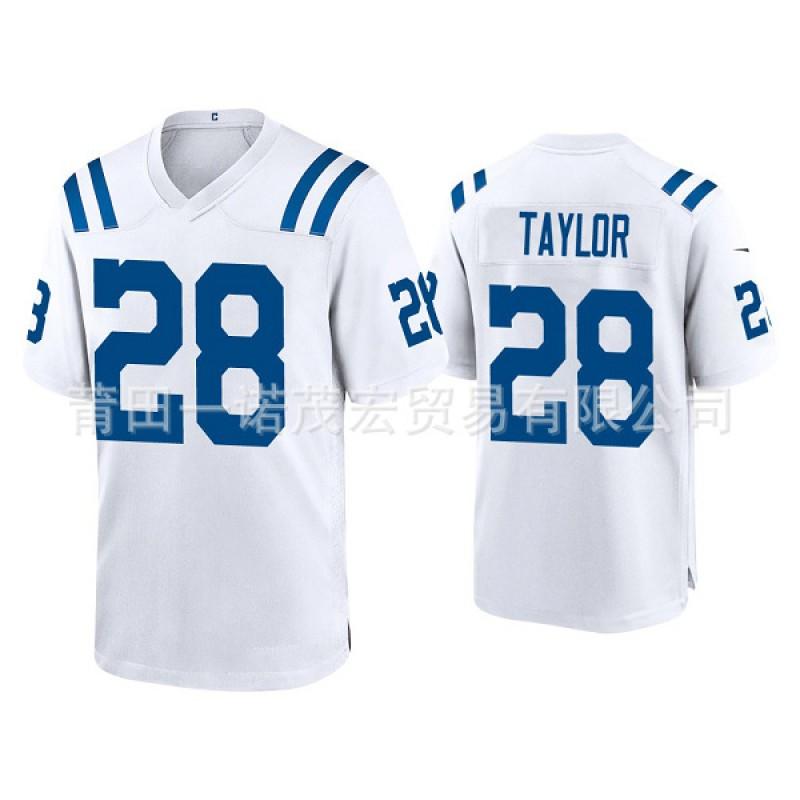 Indianapolis Colts Football Jersey 2 53 LEONARD 18 MANNING Mens Embroidered Rugby Shirt