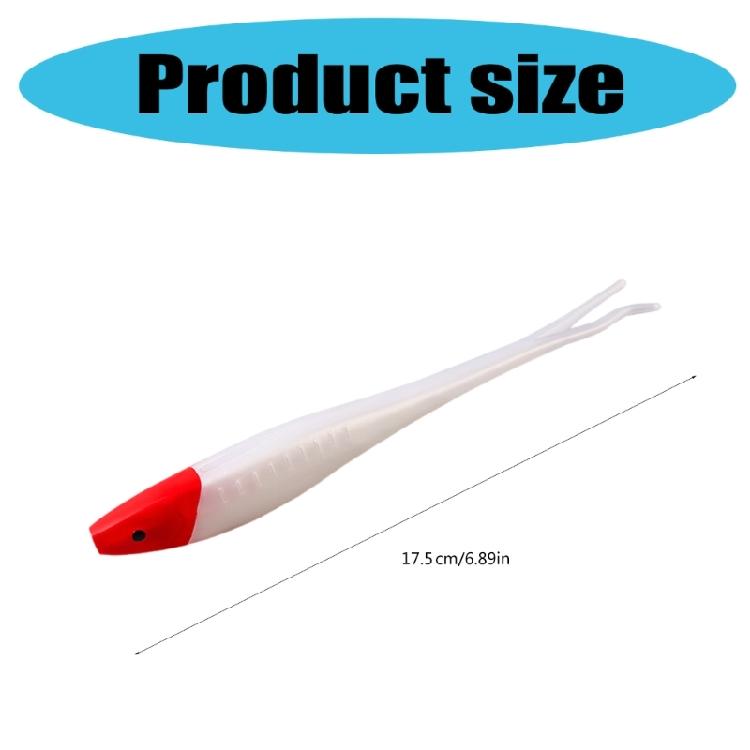 Soft Lure 17.5cm 18g Artificial Swimbait Forked Tail Fishing Lure Elastic Baits Fishing Tackle Accessories