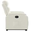 Electric Recliner Chair with Rising Function Cream Velvet
