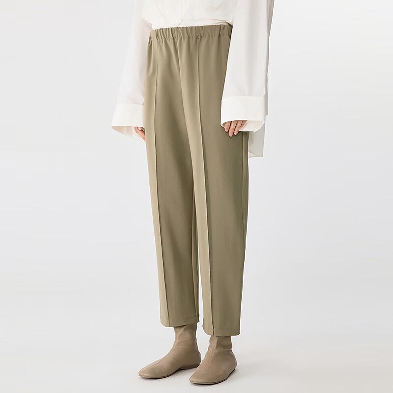 JNBY Women's 2025 Spring Cropped Casual Pants