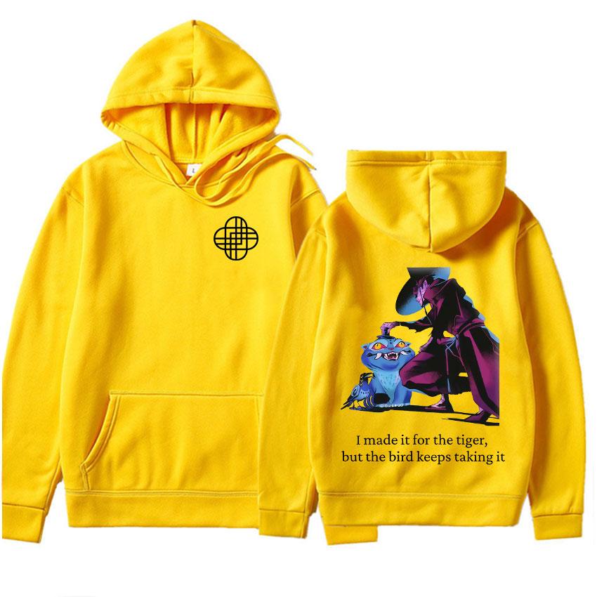 

Saja Boys Kpop Принт Охотники на демонов Я сделал это для Тигра, но Птица продолжает забирать это Пуловеры Толстовки Одежда Y2k 3XL