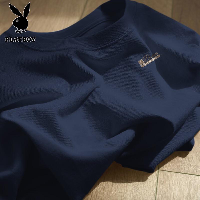

PLAYBOY Men s Heavyweight Cotton Short Sleeve T-Shirt L