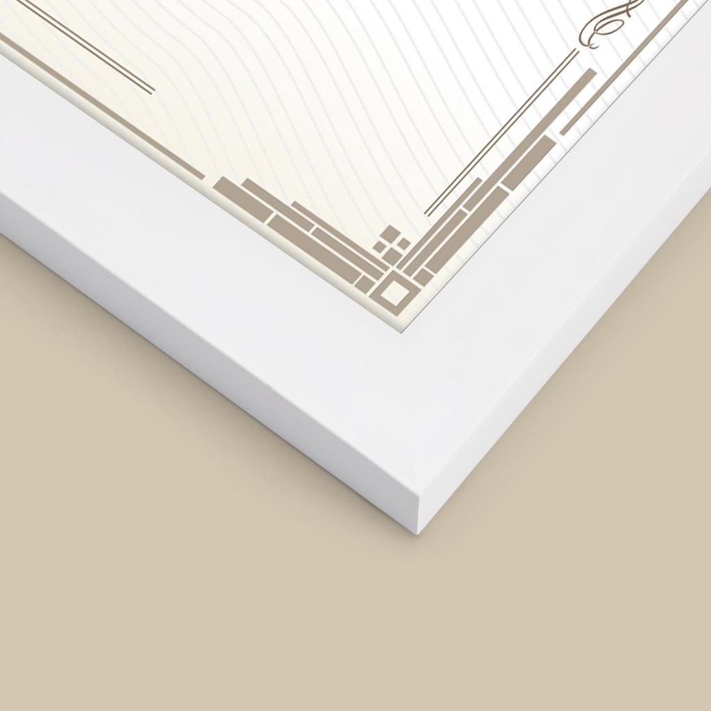 Vasemouh A4 Award Frame Wall Mounted and Tabletop Frame 210x297mm Photo Frame White 1 Piece