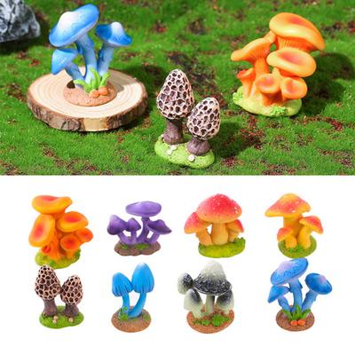 Mushroom Ornament Miniature Synthetic Resin Micro Landscape Decoration Forest Style Fairy Garden Accessories