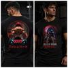 Anime Baki Yujiro Hanma Gym Back Printed Tshirt Bodybuilding Unisexga Graphic Tee Harajuku Streetwear Cotton Oversized Unisex