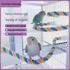 Parrot Climbing Rope Toy - Macaron Colors, Deformable Cotton Stand for Birds