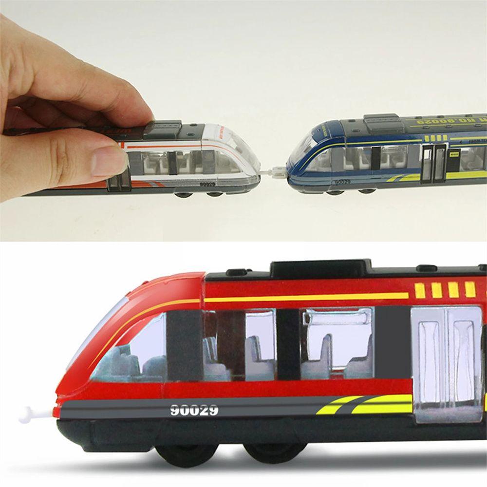Toys Gift Zinc Zinc Alloy Metro Subway Simulation Train Toy Underground High Speed Rail Diecast Train Toy