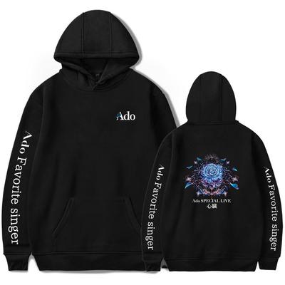 Ado Anime Hoodie Harajuku Pullover Tops Dames Heren Sweatshirts Nieuw Cartoon Bedrukt Lange Mouw Mode Vrouwelijk Cosplay Streetwear