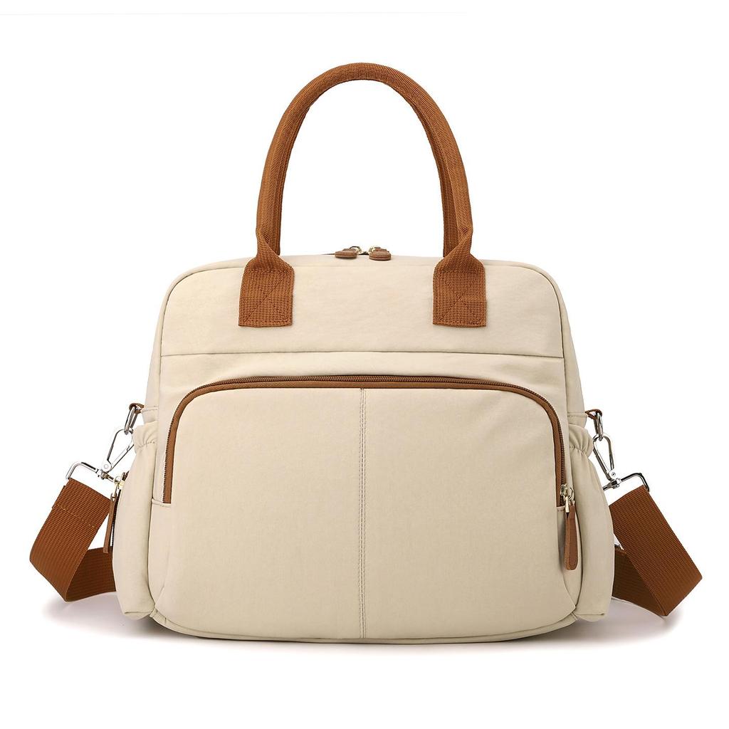 Multifunctional Large Capacity Maternity Bag with Insulated Bottle Holder