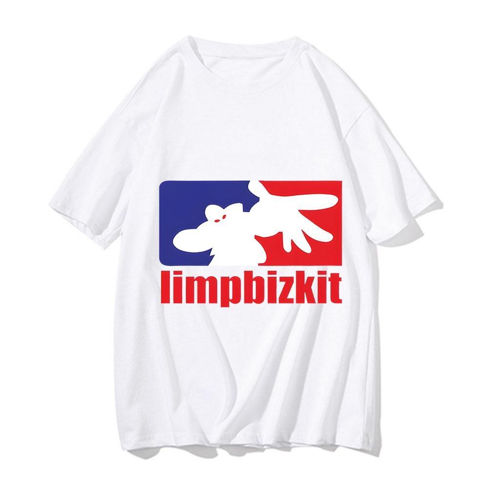 

Футболка Limp Bizkit Мужская Женская Круглый Вырез Хлопковая Футболка С Коротким Рукавом Футболки Одежда Классический Уличный Стиль Унисекс Футболки S чёрный