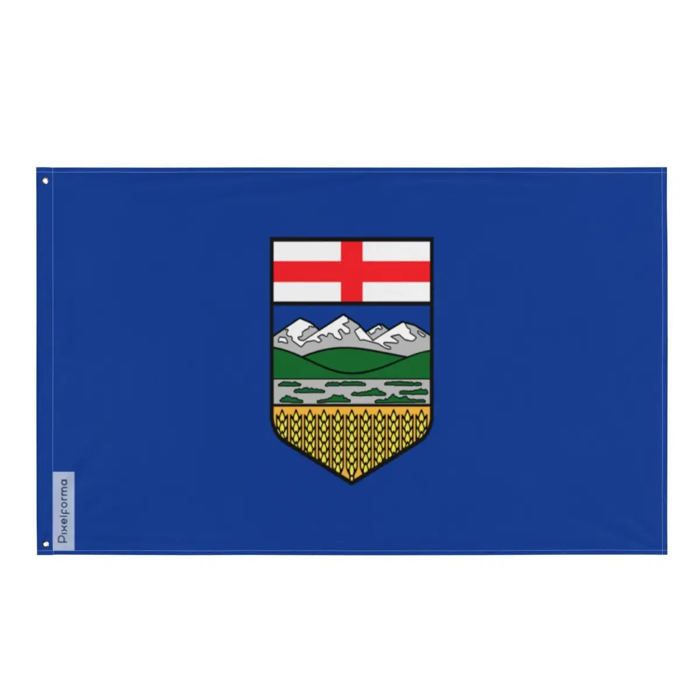 Drapeau - Alberta - 90 x 150 cm - Polyester - Impression recto/verso - Œillets en fer