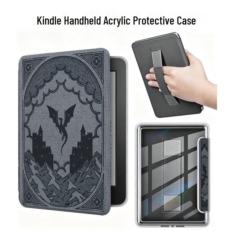 Étui Magnétique Kindle Paperwhite Kobo avec Couverture de Veille Amovible (Acrylique/Silicone, KPW1-6).