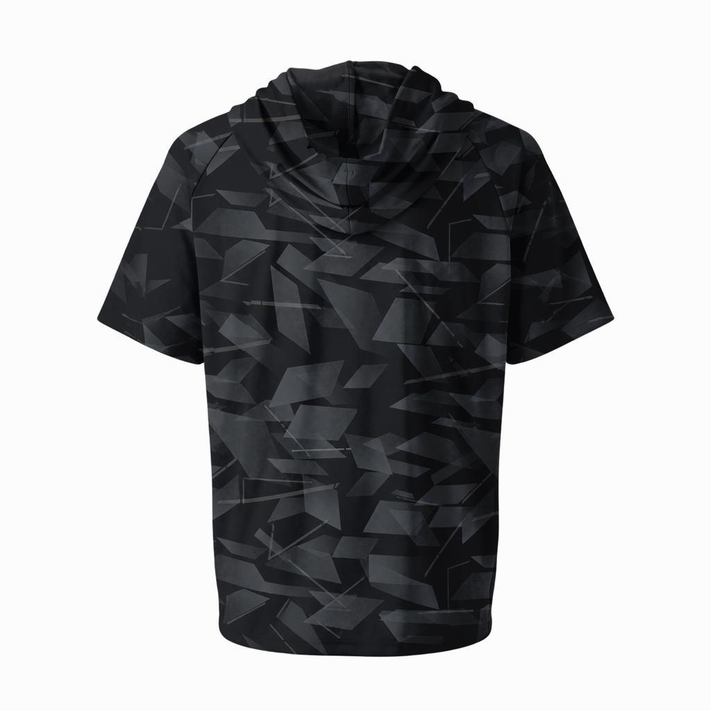 Men's Short Sleeve Hoodie UPF50+ Sun Protection Casual Sports Fishing Outdoor Lightweight Breathable Quick Dry Sweatshirt