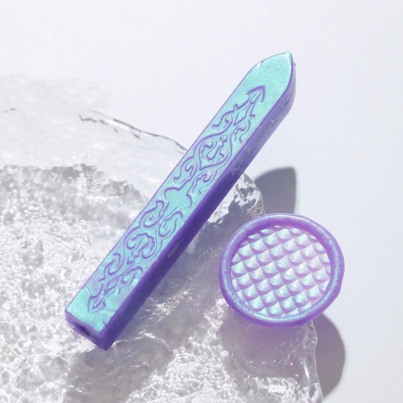Aurora Colour Seal Wax Strip Wax Seal Stamp Candle DIY Gift Envelope Wedding Invitation Ancient Seal Wax Stamp Making Tools 1pcs