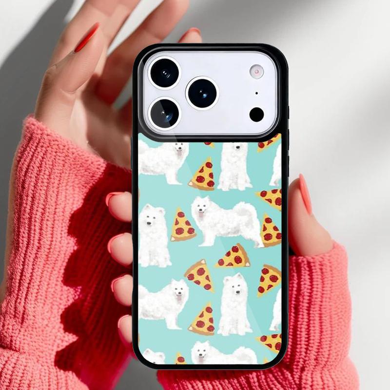 Samoyed Puppy Phone Case for iPhone 17 Air 16e 15 14 13 Pro Max Back Cover for 12 11 Pro Coque