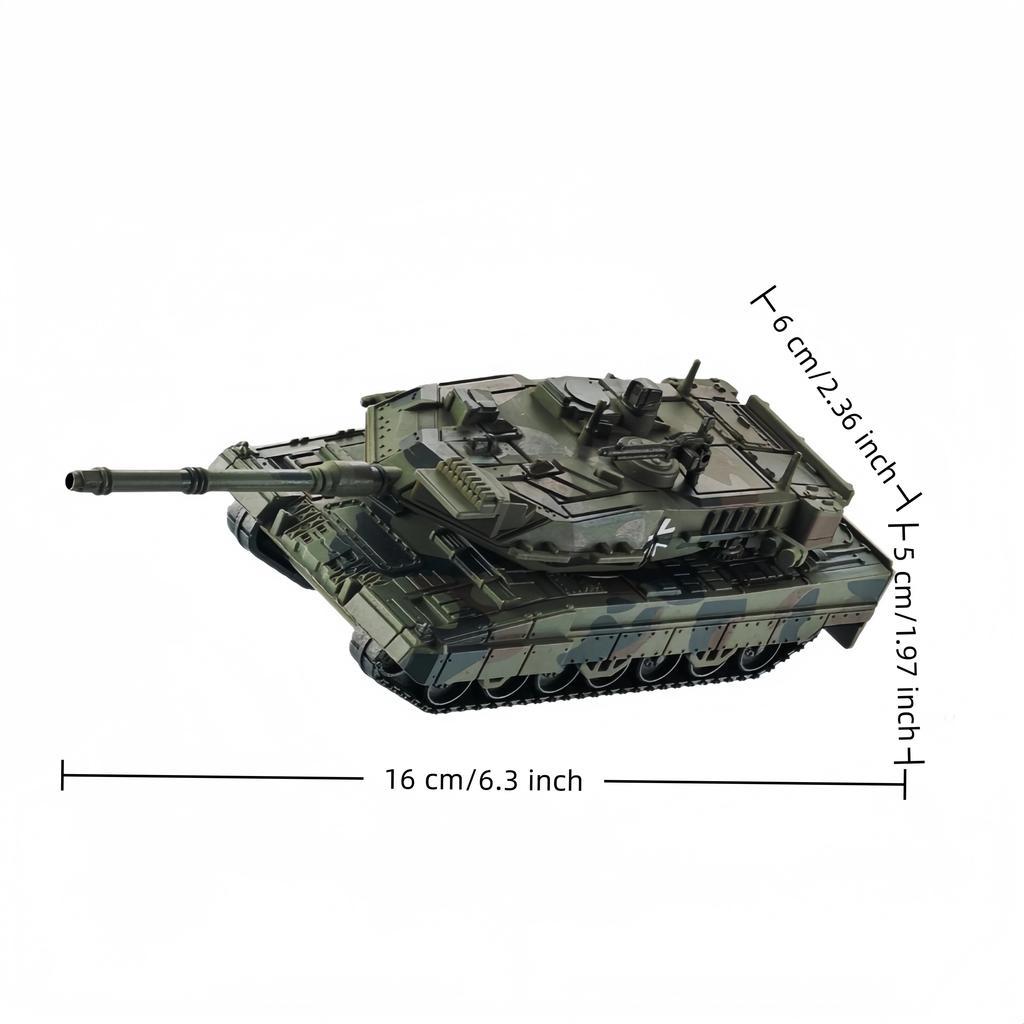 1:72 Building Block Model Can Be Freely Assembled, Military Series Tank Building Block Ornament, Suitable for Gifting