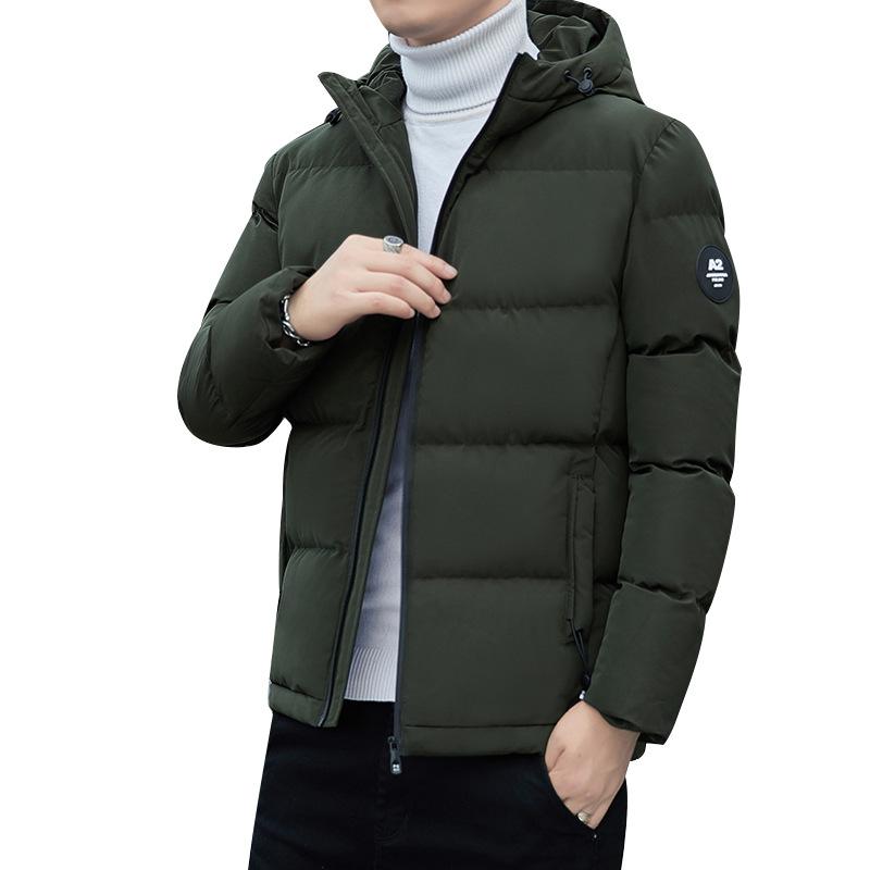 Men's coat autumn and winter new men's cotton-padded clothes flow short cotton-padded jacket thickened velvet cotton-padded clothes men's