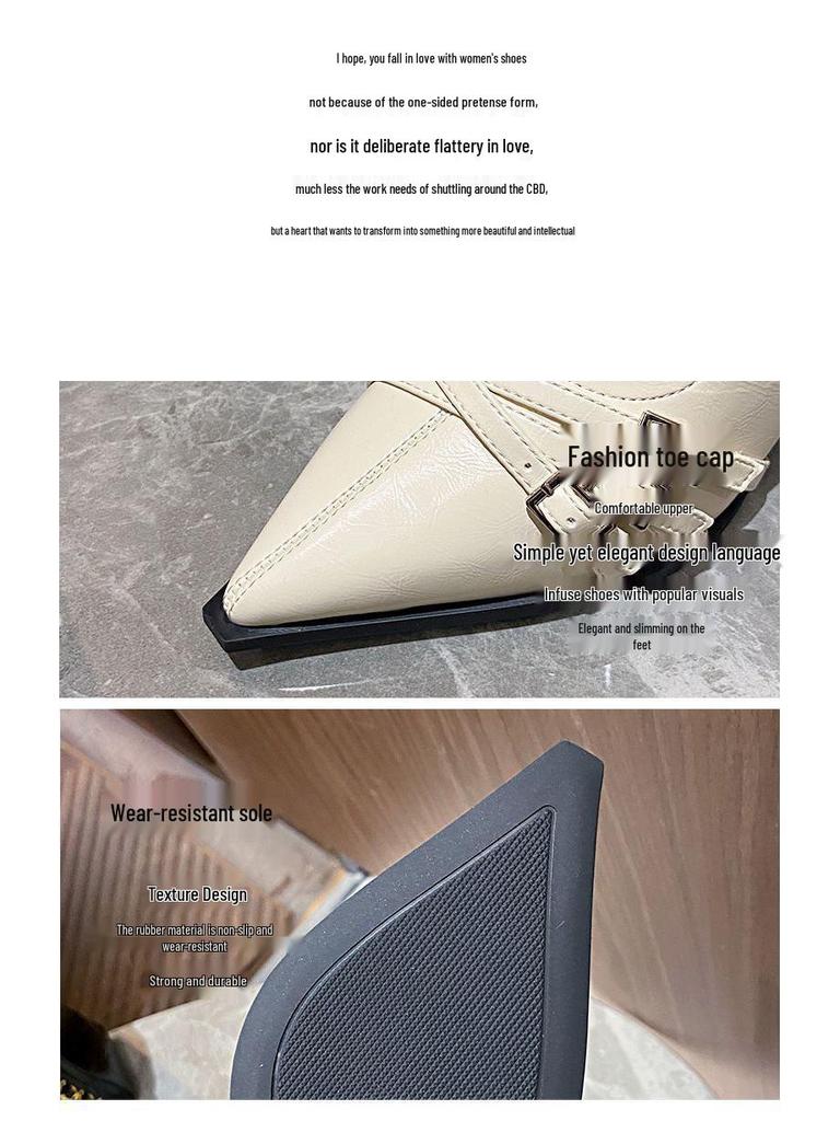 Women's Pointed Toe Stiletto Ankle Boots: Autumn/Winter 2025 - Zipper, Elastic, Versatile, High Heel, Short Tube Design.