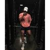 Myba Men's Elastic Muscle Training Short-Sleeve Summer Fitness T-Shirt for Running