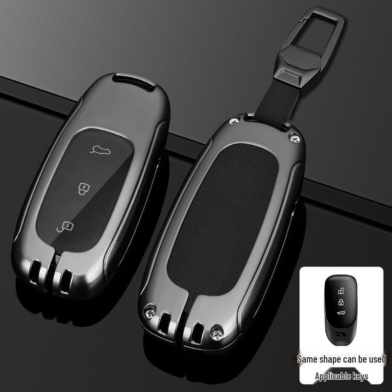L9/L8/L7MAX Schlüsselhülle: Premium Metallschale, Ein-Schnallen-Schutz für Herren-Autoschlüssel