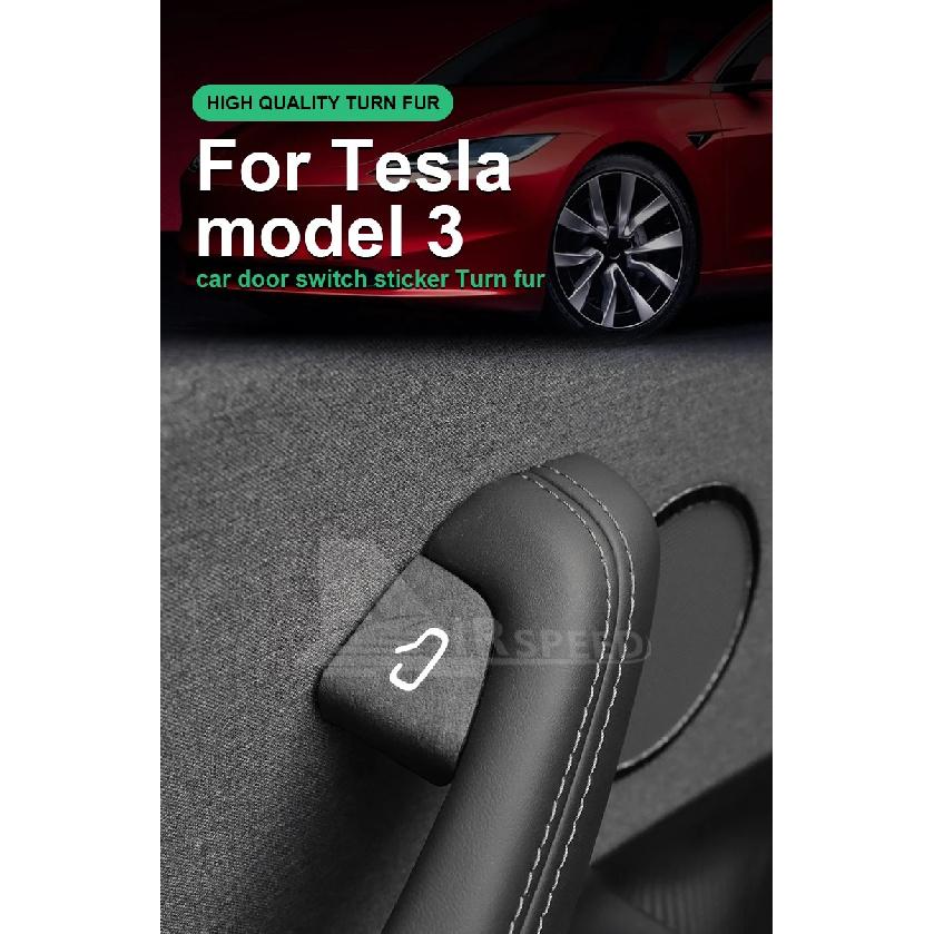 For Tesla Model Y 2025 2026 Italian Premium Suede Juniper Model 3 Highland 2024 2025 2026 Door Switch Patch Trim Sticker