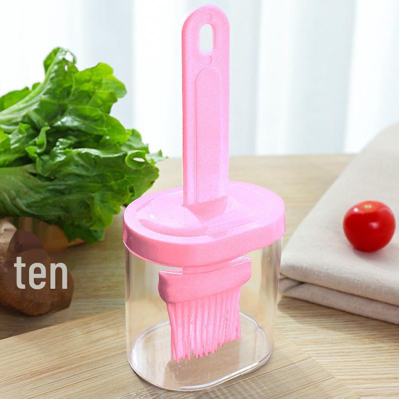 Silicone Oil Brush with Bottle: Kitchen Pancake & BBQ High-Temp Tool