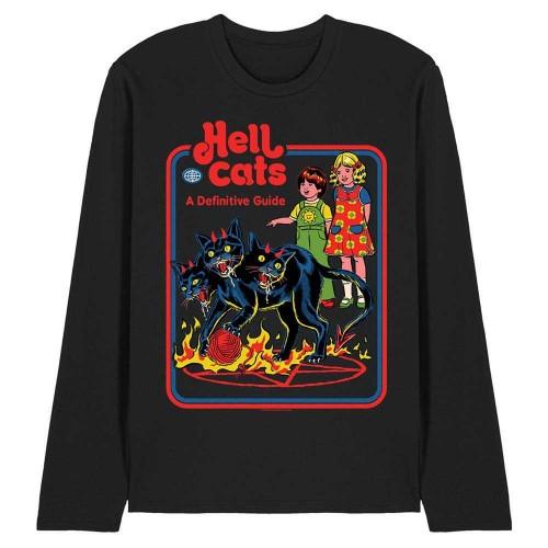 Steven Rhodes Unisex Adult Hell Cats Long-Sleeved T-Shirt