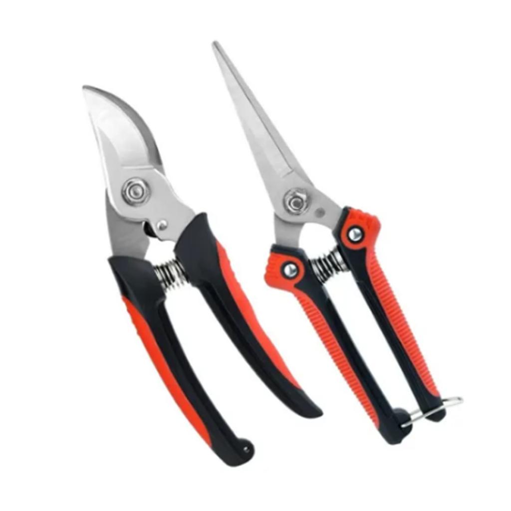 2Pcs Garden Pruning Shears Labor Saving Fruit Tree Thick Branch Pruning Shears Gardening Scissors Tools