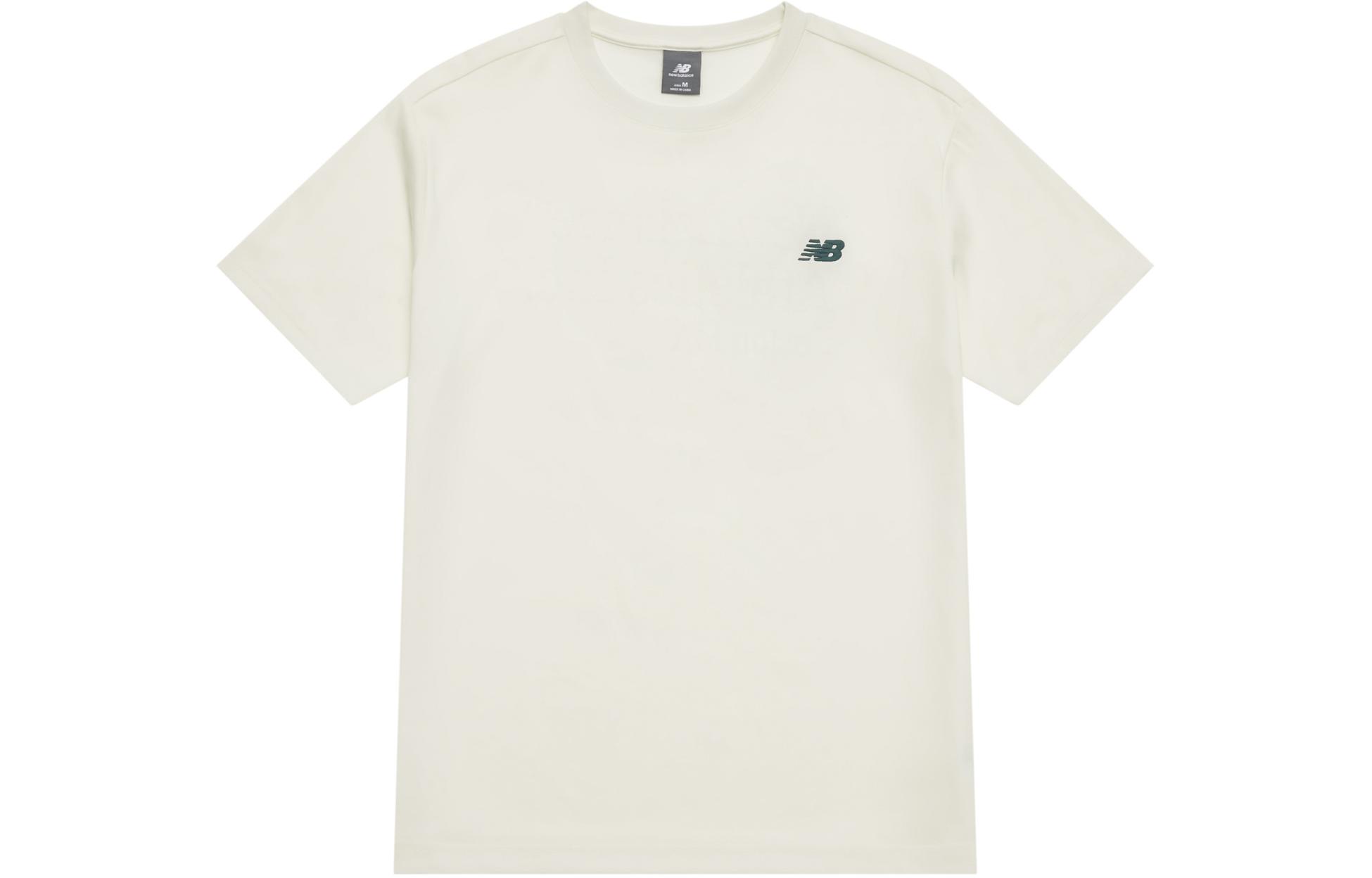 New Balance T Shirt Unisex Ivory White AMT42315-CIC S