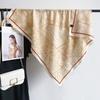 High-end  Elegant and Fashionable Temperament  Herringbone Square Scarf  Korean Niche Retro Ladies Plant Floral Printed Silk Scarf