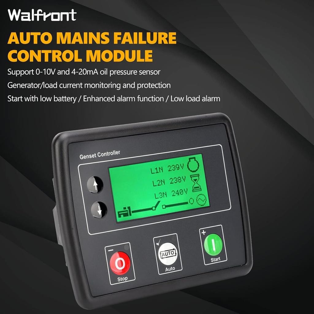 DSE4520 Auto Mains Failure Control Module Automatically Switch Self‑Starting LCD Generator Controller Kit Generator Controller DSE4520 Auto