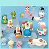 Resin Art Toy With Cute Cat And Penguin Characters For Home Decor