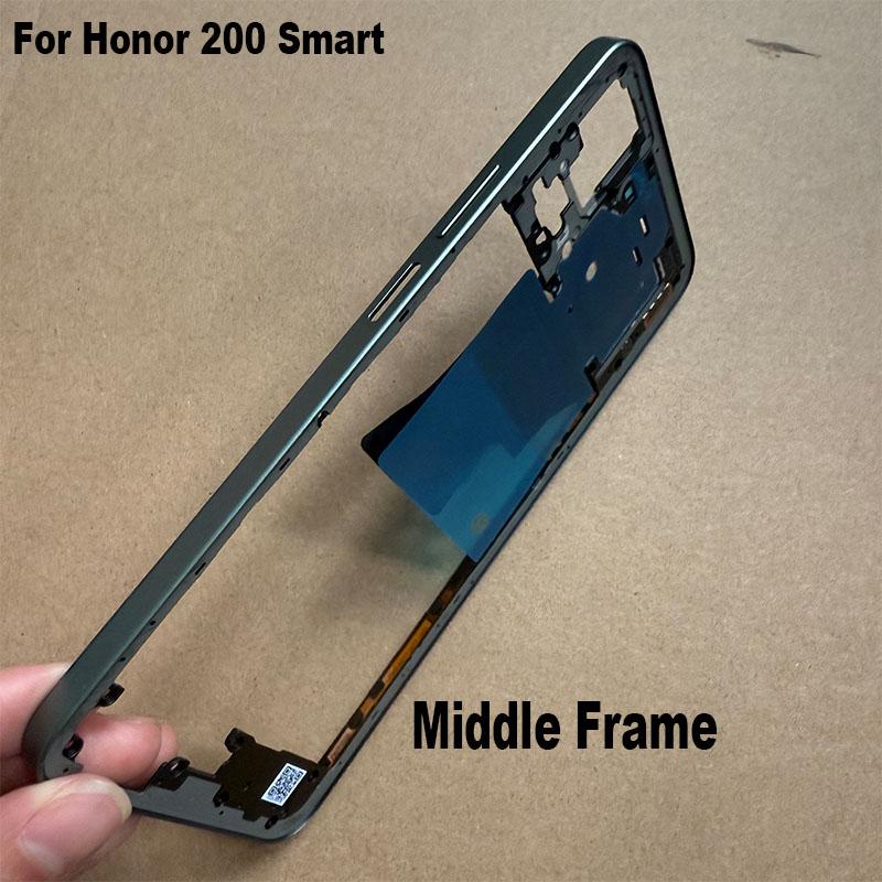 For Huawei Honor 200 Smart Middle Frame Faceplate Housing Chassis Front LCD Bezel Repair Parts Replacement