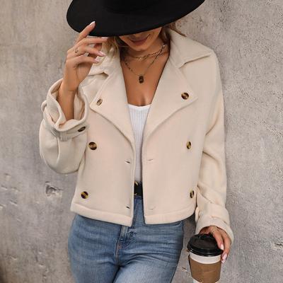 Women's Solid Color Autumn Shaker Short Jacket Fashionable Comfortable and Versatile