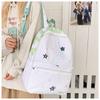 Schoolbag Pink Star Sweet Backpack Female Junior High School Student Student Large Capacity School Bag Outdoor Leisure Travel Bag
