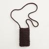 New Hollow Knitting Phone Bag For Women Colorful Hand Woven Shoulder Crossbody Bag Simple Travel Beach Handbag Small Purse Pouch