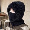 Women's Winter Hat and scarf hat Slouchy Fleece Beanie Knitted Cap Scarf Activities with Skull H1V5