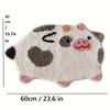 Alfombrillas de Suelo para Baño de Vaca Lindas de Dibujos Animados, Alfombrillas Antideslizantes y Absorbentes de Agua para Baño, Alfombras de Dormitorio, Decoración del Hogar