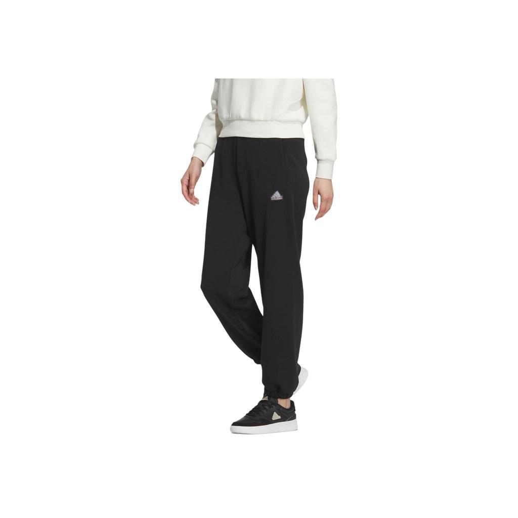 adidas Men's FW24 Small Logo Track Pants Black White JJ3561