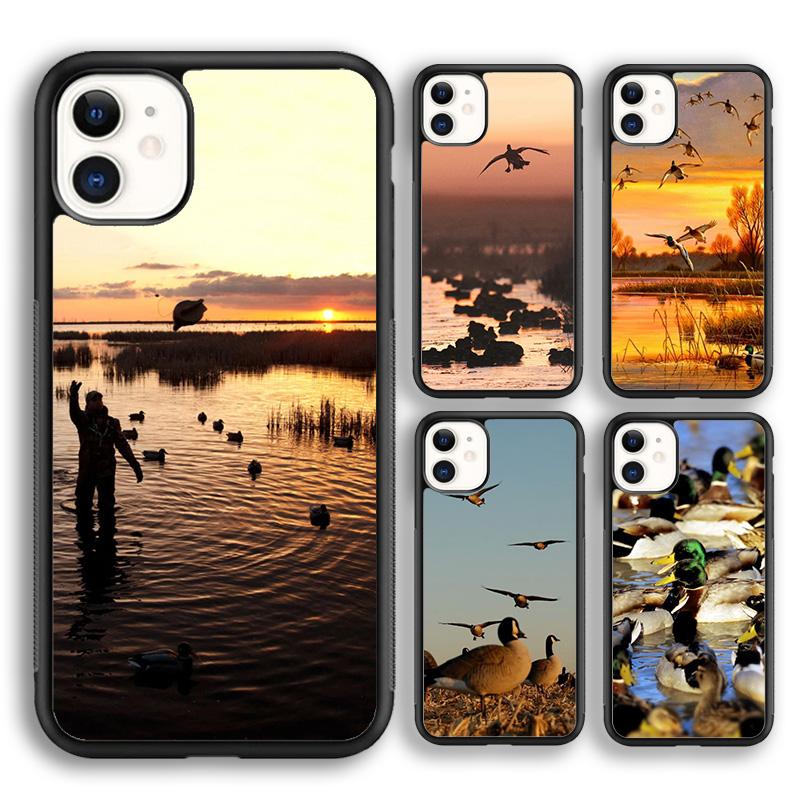 Bird Duck Hunting Sunset soft Phone Case Cover For iPhone 17 Air 16 15 14 plus 11 12 13 pro max coque Shell Fundas