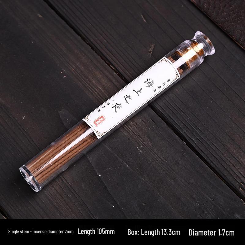 Portable 10.5cm Natural Agarwood & Pear Wood Incense Sticks with Sandalwood Box - Long-lasting Fragrance