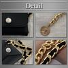 Buzz Selection Belt Chain Mini Waist Stylish Accent for LBT914 Pouch, Accessory, Women, (Black)